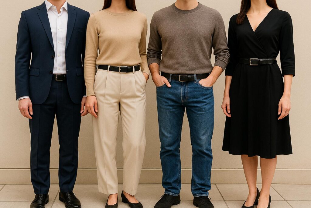 Voor welke outfits is een riem zonder gaatjes het meest geschikt