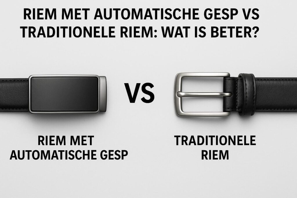 Riem met automatische gesp vs traditionele riem wat is beter?