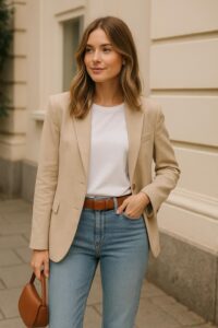 Outfit inspiratie met een riem zonder gaatjes – voorjaar editie