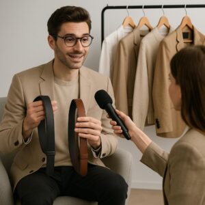 Interview met een mode-expert over riemen zonder gaatjes trends en tips