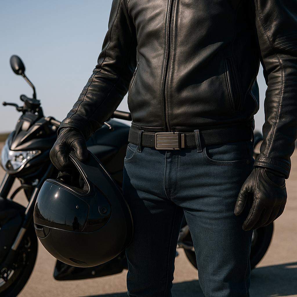 Waarom een riem zonder gaatjes perfect is voor motorliefhebbers