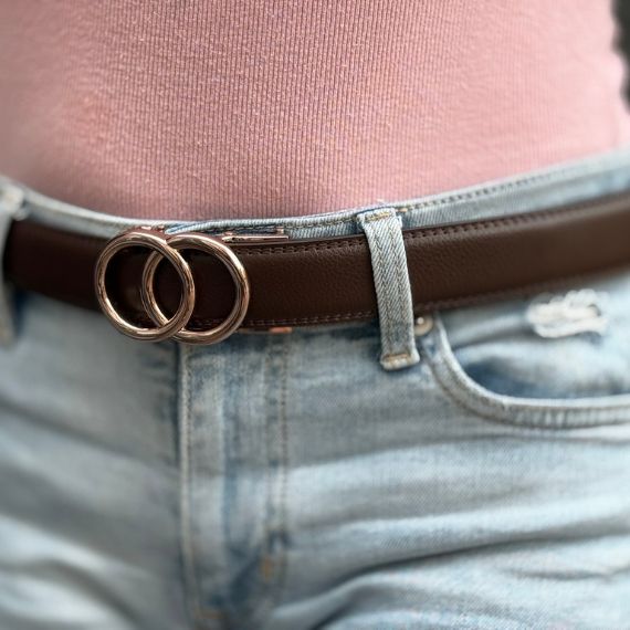 Leren riem dames