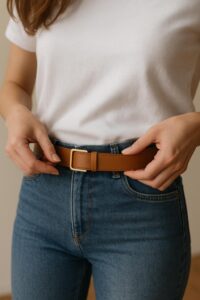 Waarom vrouwen massaal overstappen op riemen zonder gaatjes