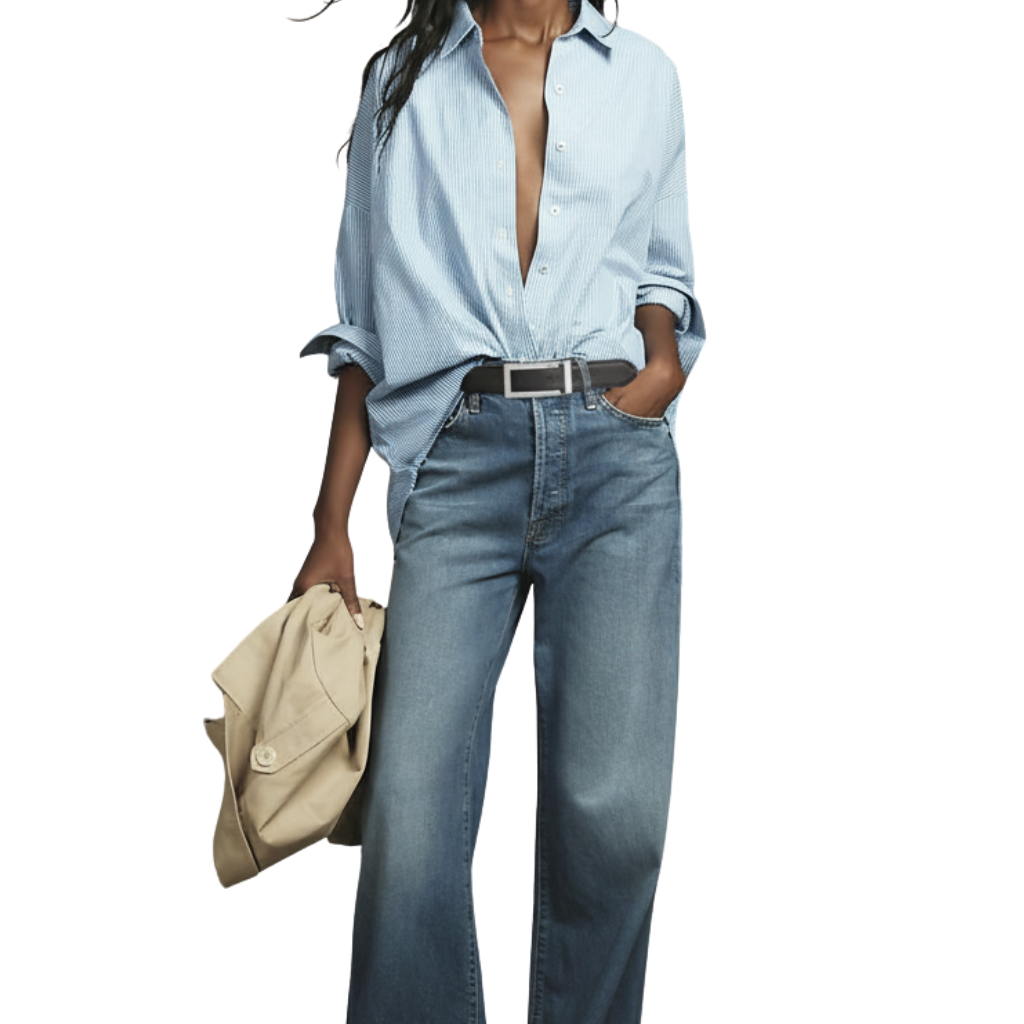 dames riem zwart leer