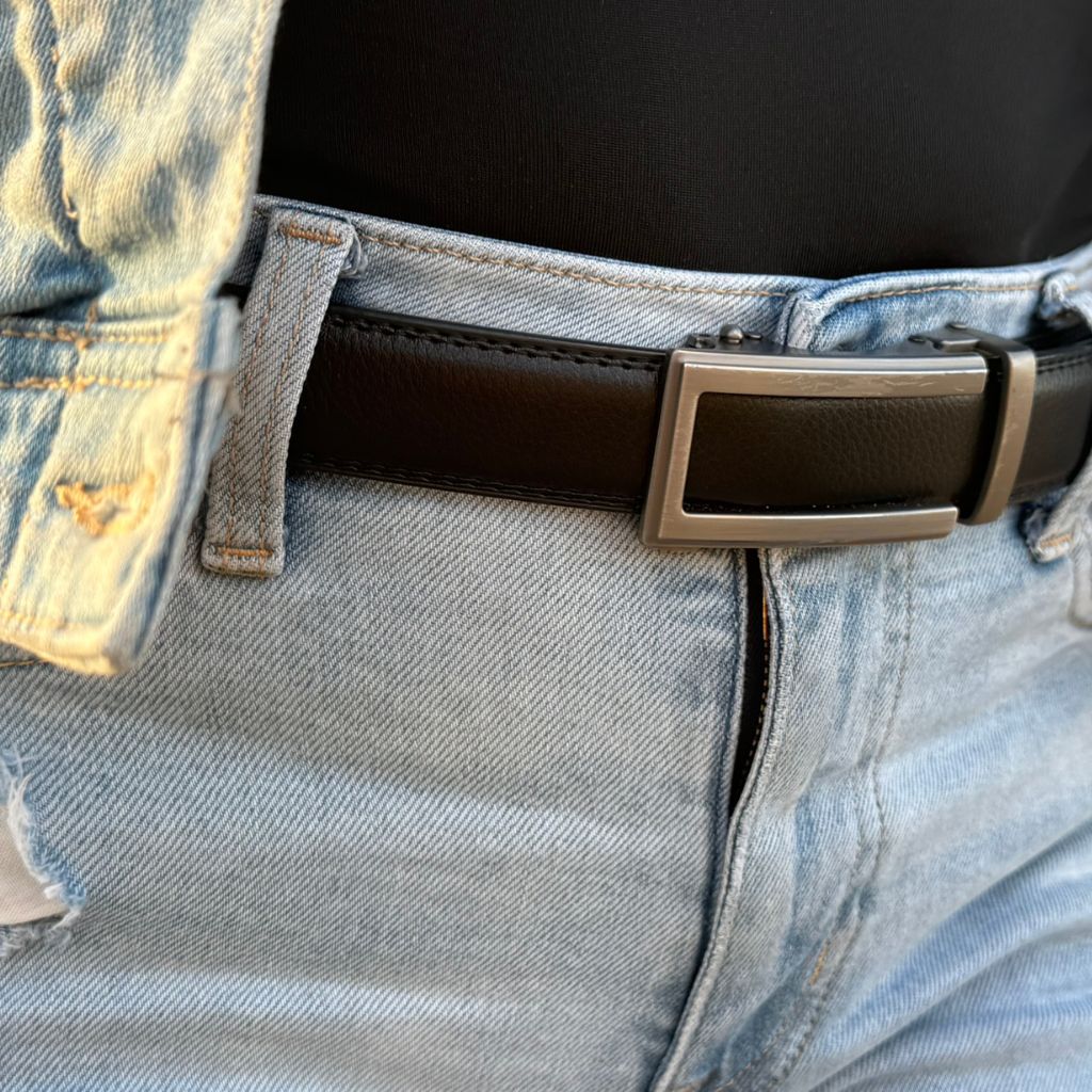 smalle damesriem leer