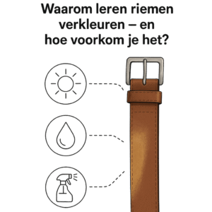 Waarom leren riemen verkleuren – en hoe voorkom je het?