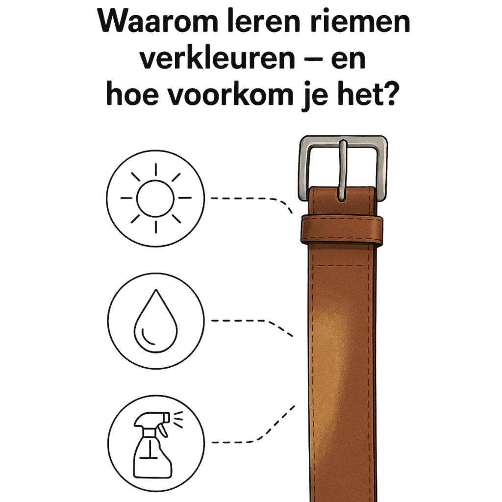 Waarom leren riemen verkleuren – en hoe voorkom je het?