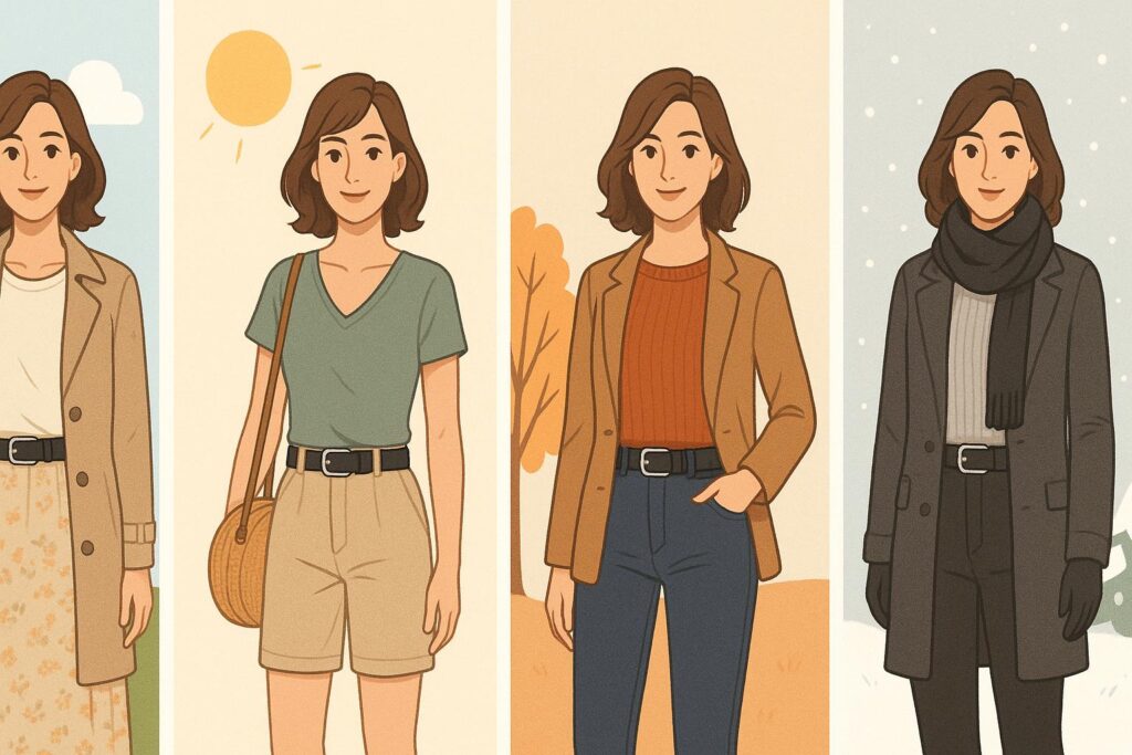 Outfitadvies per seizoen – altijd met riem zonder gaatjes